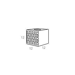 Tissue box Bottega for Kleenex 12х12хH12