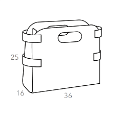 Magazine rack 16x36xH25