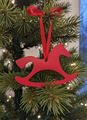 Fire Horse 2026 Christmas Tree Ornament