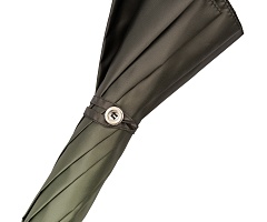 Women's classic umbrella with leather handle Ø102 x L93 cm