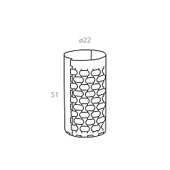 Umbrella stand Dubai Ø22xН51