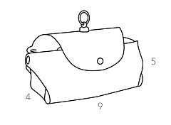 Dispenser for dog waste bags 9x4xH5