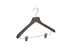 Hanger for shirts, dresses, blouses with silicone clips for the skirt43х3 см