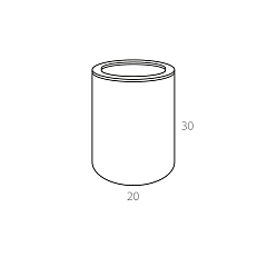 Waste basket Ø20xH30
