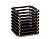 Pencil cup FLOW 8x8xH10.5