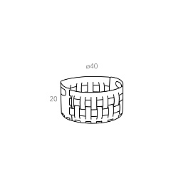 Basket Bottega Ø40xH20