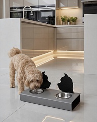 Bowls holder Dog 40x22xH7.5