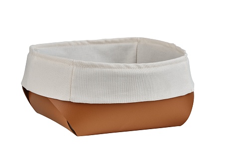 Basket for bread Flora 15x15xH7, 09-cognac