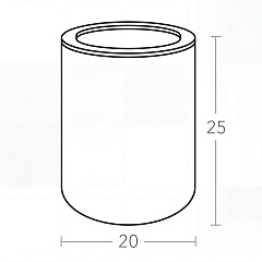 Waste basket Ø20xH25