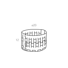 Basket Bottega-15 Ø20xН12