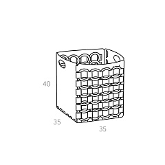 Basket Geometria Rotonda 35x35xH40
