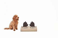 Bowls holder Dog base 40x22xH7.5