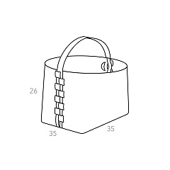 Basket Helena with a handle 35х30хН26
