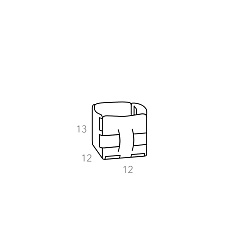 Basket Bottega 12x12xH13